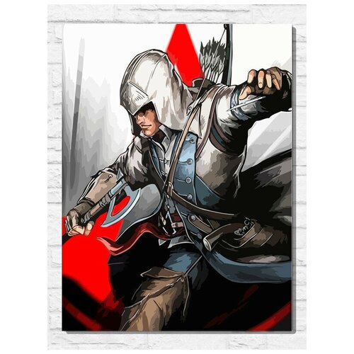Картина по номерам на холсте игра Assassin's creed 3 (PS, Xbox, PC, Switch) - 9736 В 30x40 картина по номерам на холсте игра assassin s creed 3 ps xbox pc switch 9736 в 60x40