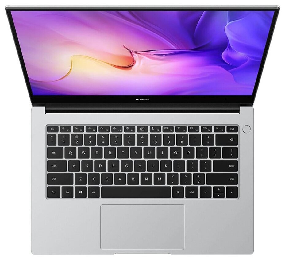 Ноутбук Huawei MateBook D 14 NbD-WDI9 Mystic Silver 53012WTR 14 Core i3 1115G4 8Gb SSD 256Gb Iris Xe Graphics Серебристый