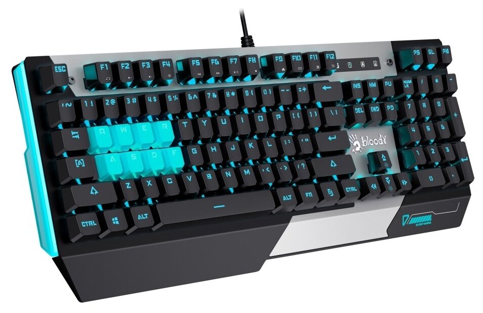 Клавиатура A4Tech Bloody B865 механическая серыйчерный USB for gamer LED