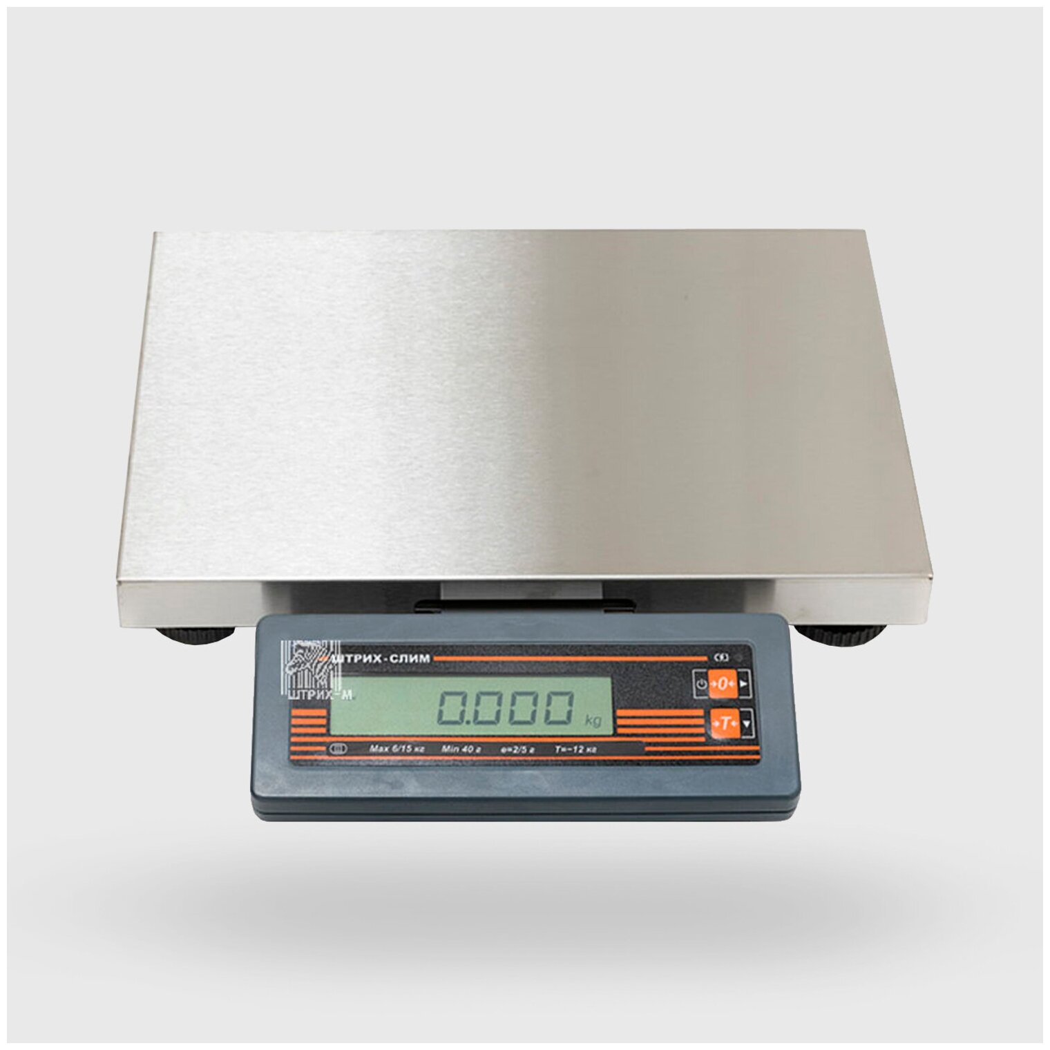 Торговые весы ШТРИХ-слим 300М 15-2,5 Д1Н (POS2), USB