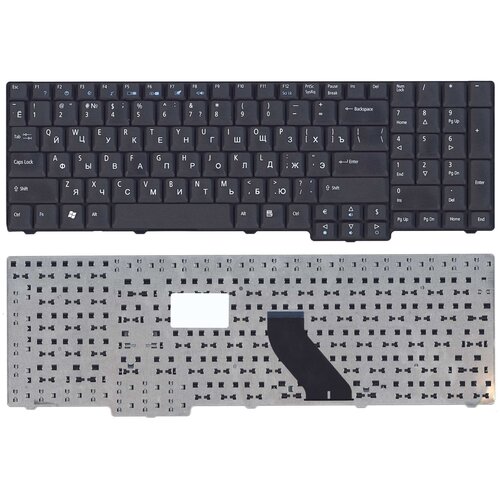 Клавиатура keyboard NSK-AFC2R для ноутбука Acer Aspire 5737 5737Z 6530 TravelMate 5100 5600 Extensa 5235 5635 eMachines E528 черная матовая 1058₽