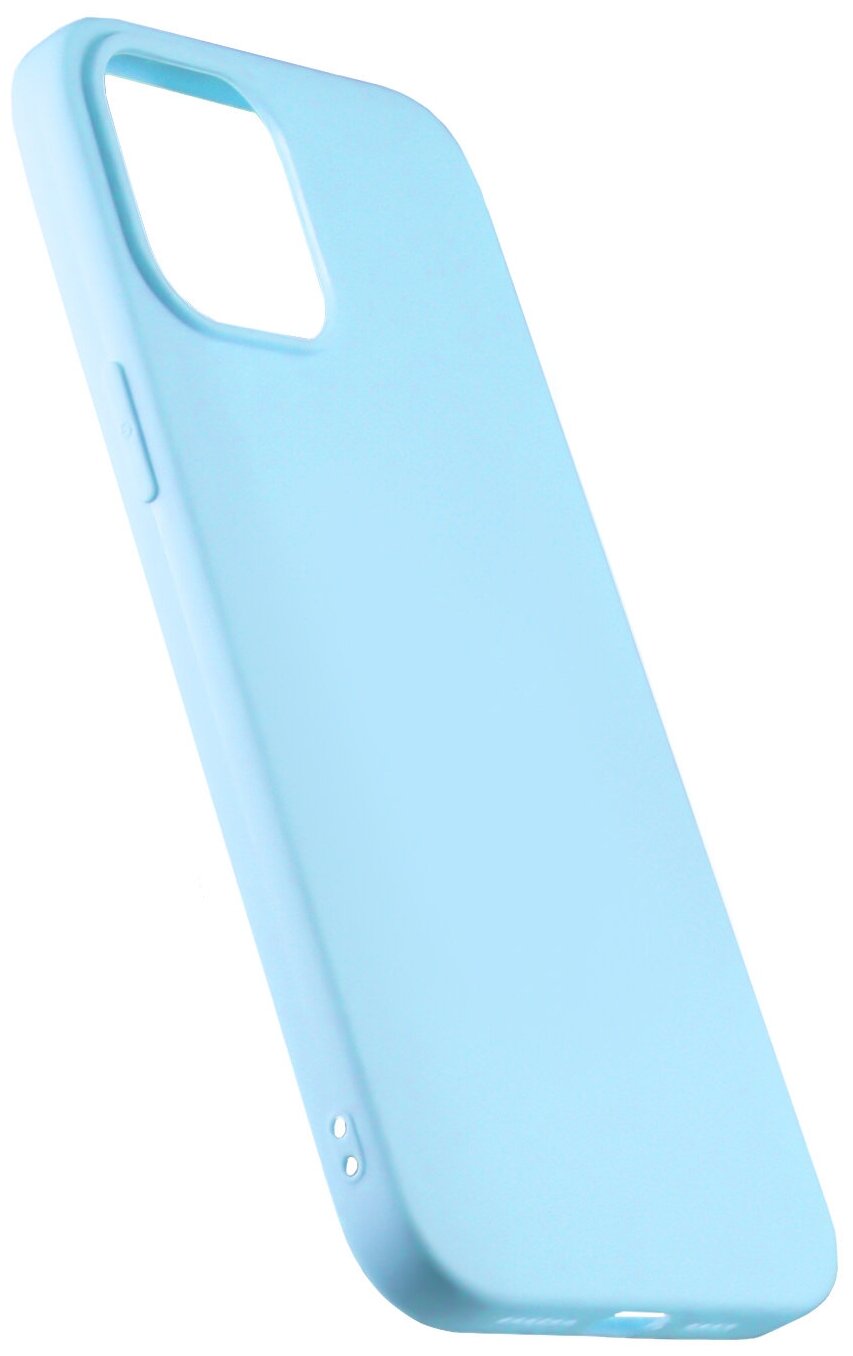 Чехол защитный TPU LuxCase для Apple iPhone 13 Pro, Голубой, 1,1 мм - фото №2