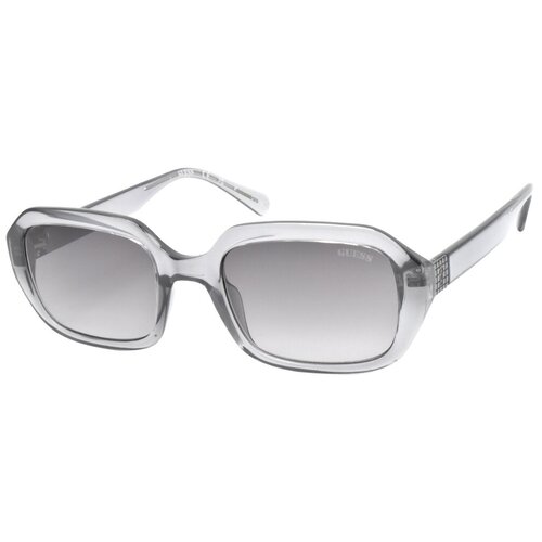 фото Солнцезащитные очки guess, прямоугольные, оправа: пластик, градиентные, для женщин, бесцветный