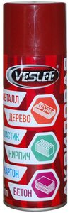 Аэрозольная <b>краска</b>, темно-красная, Veslee RAL 3011, 450 мл / Акриловая <b>краска</b> в <b>баллончике</b> / <b>Краска</b> автомобильная <b>для</b> дисков <span>тип: автоэмаль, химическая основа автоэмали: акриловая, назначение: фары</span>