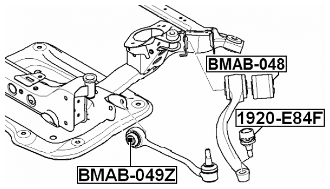 Опора шаровая переднего поворотного кулака Febest 1920-E84F