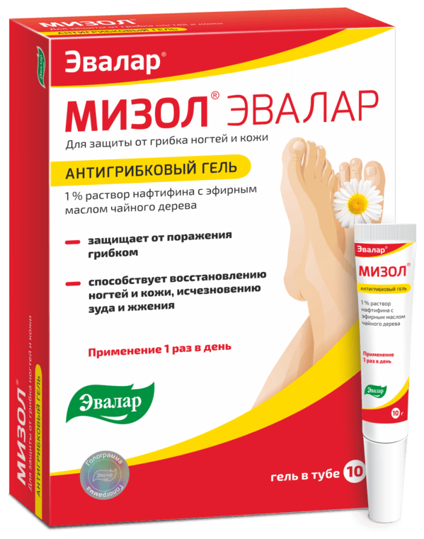 Мизол, гель антигрибковый для ногтей, 10 г — купить в интернет-магазине по низкой цене на Яндекс Маркете