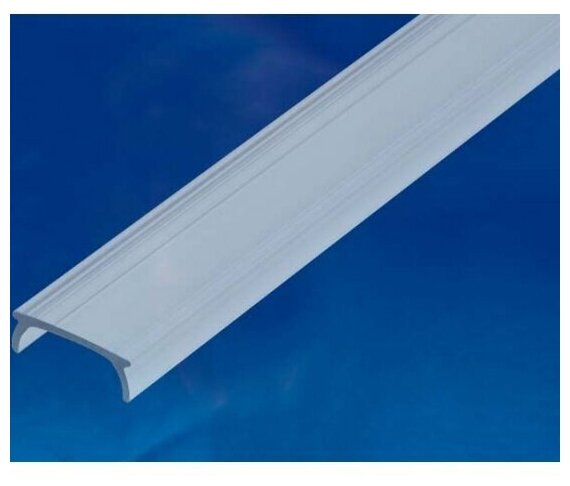 Накладной профиль для светодиодной ленты UNIEL UFE-R11 CLEAR 200 POLYBAG Прозрачный рассеиватель для алюминиевого профиля, пластик. Длина 200 см. ТМ .