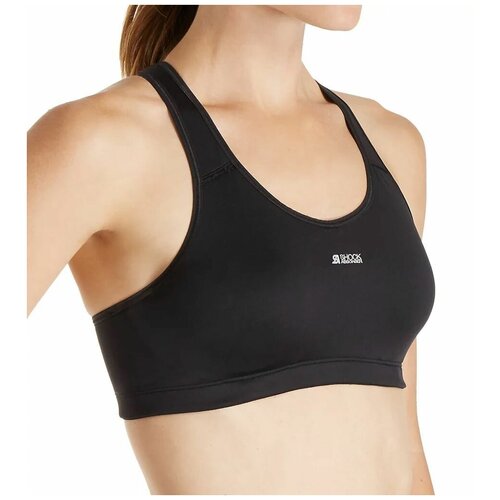 фото Спортивный бюстгальтер без застежек (размер: l) (цвет: черный) shock absorber