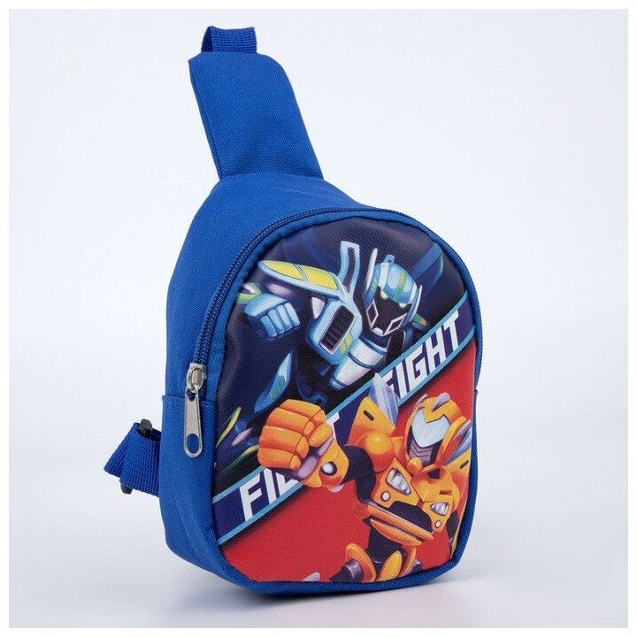 фото Сумка детская через плечо "Роботы" 8 см х 13 см х 17 см