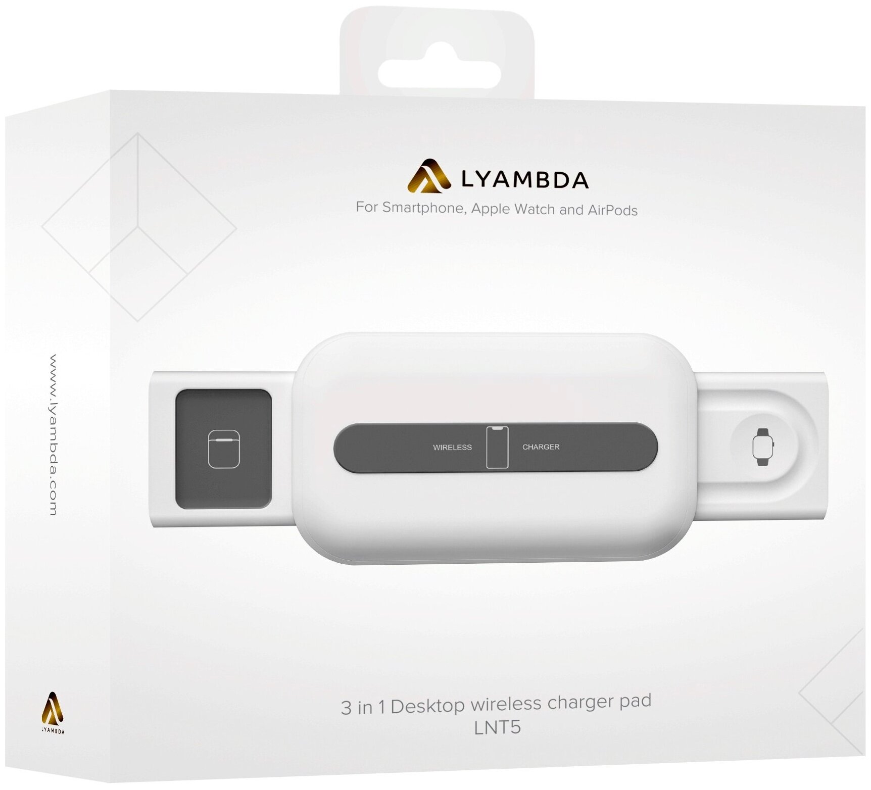 Беспроводное зарядное устройство Lyambda, USB type-C, 1.5A, белый Noname - фото №10