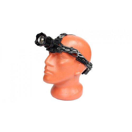 фото Фонарь налобный светодиодный акб usb 8090 police