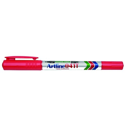 Двухсторонний маркер Artline Twin Marker, 0,4 - 1,0 мм, красный