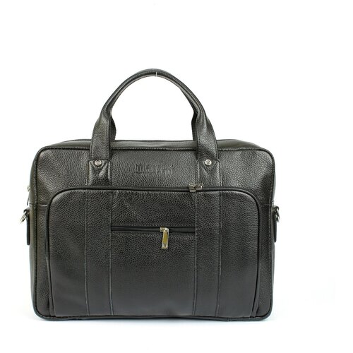 фото Сумка с ручками matthew из натуральной кожи, мужская цвет черный