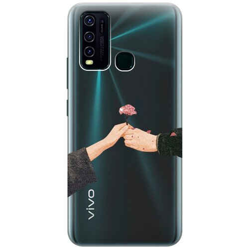 Силиконовый чехол с принтом Hands для Vivo Y30 / Виво У30 силиконовый чехол с принтом locked для vivo y30 виво у30