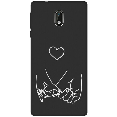 Матовый Soft Touch силиконовый чехол на Nokia 3, Нокиа 3 с 3D принтом Lovers Hands W черный матовый soft touch силиконовый чехол на nokia 3 нокиа 3 с 3d принтом couple lines w черный