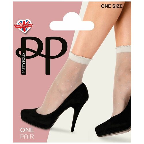 Носки Pretty Polly, размер S-M-L, бежевый носки pretty polly размер s m l голубой