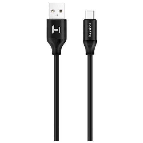 Кабель USB 2.0 A -> Type C Harper SCH-732 Black кабель red line usb 2 0 usb type c 2 метра черный ут000017102