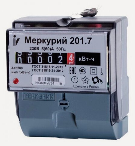 Изображение товара Электросчетчик Инкотекс Меркурий 201.7 230В