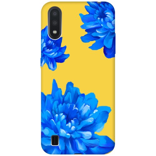 Силиконовый чехол на Samsung Galaxy A01, Самсунг А01 Silky Touch Premium с принтом Amazing Asters желтый силиконовый чехол на samsung galaxy a41 самсунг а41 silky touch premium с принтом amazing asters желтый