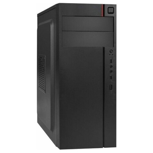 Корпус ExeGate AA-440 EX290172RUS (ATX, без БП, 2*USB, аудио, черный) корпус atx exegate aa 440 без бп чёрный