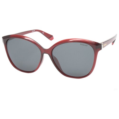 фото Солнцезащитные очки polaroid, кошачий глаз, оправа: пластик, с защитой от уф, для женщин, красный