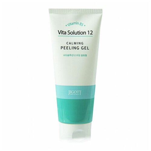 Jigott Успокавающий пилинг-гель для лица / Vita Solution 12 Calming Peeling Gel, 180 мл гель для лица jigott vita solution 12 calming peeling gel 180 мл