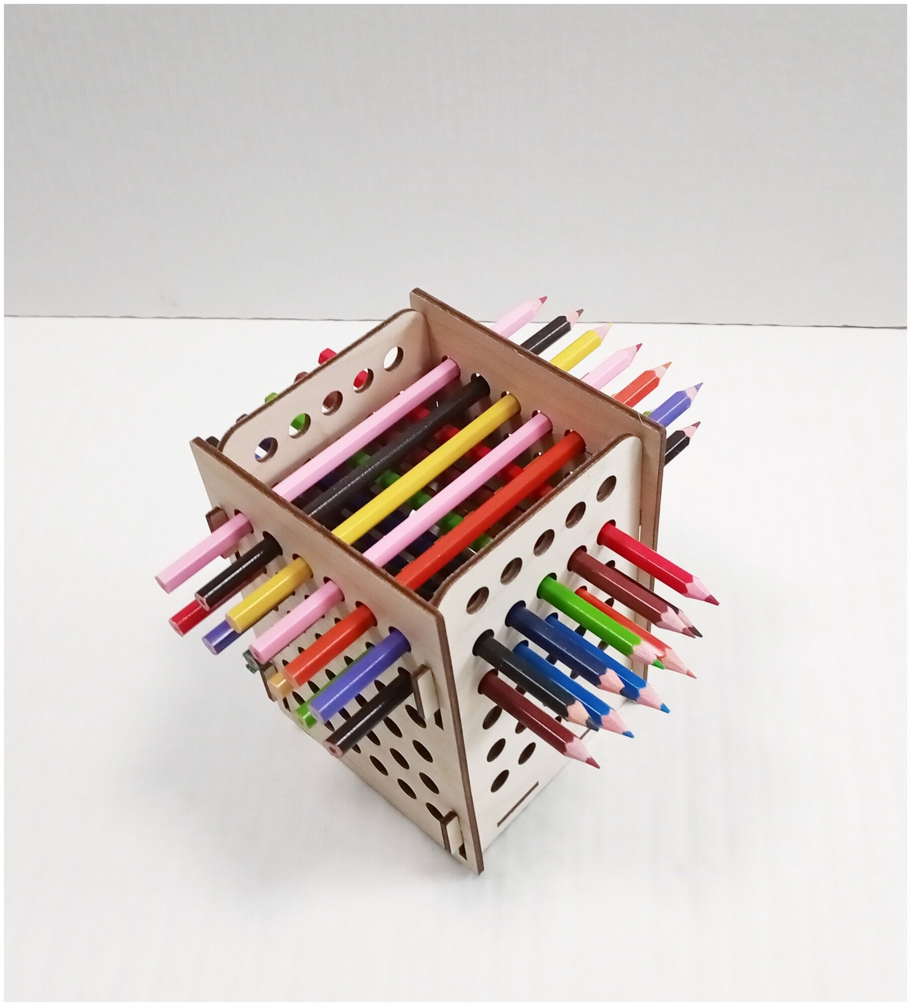 Карандашница Интерактивная, Органайзер для карандашей, фломастеров, кисточек 9*9*14 см.