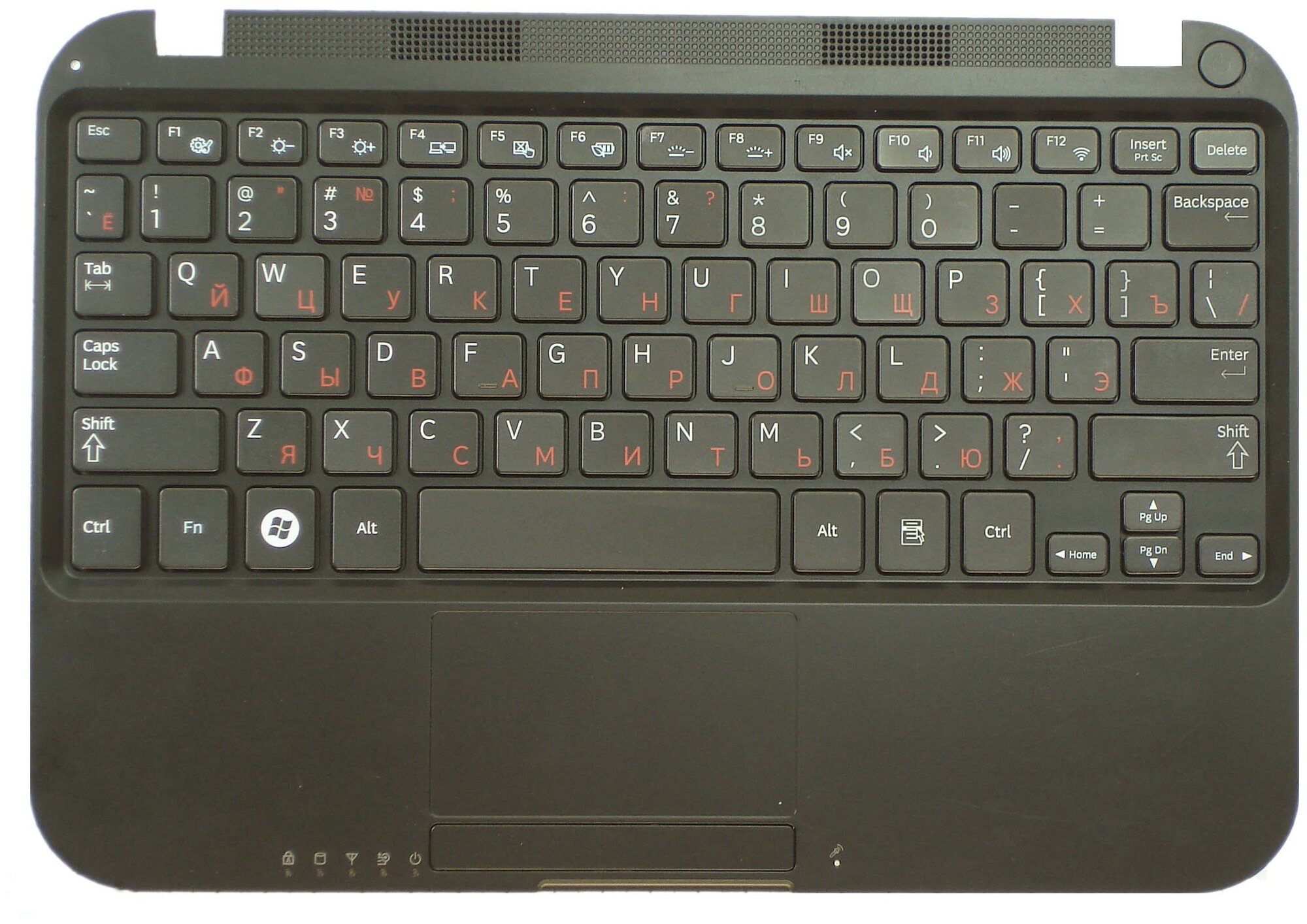 Клавиатура для ноутбука Samsumg NS310 черная топ-панель 3810₽