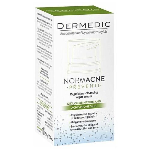 Крем DERMEDIC Матирующий увлажняющий Нормакне Mattifying Moisturising Cream, 40 мл