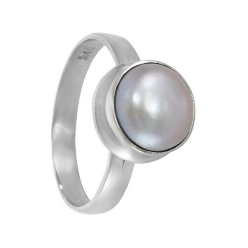 фото Серебряное кольцо 'ордо' с серой жемчужиной серена-сильвер