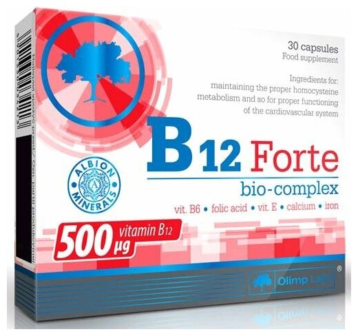 B-12 Forte Bio-complex (Б12 форте био-комплекс) 30 капс (Olimp)