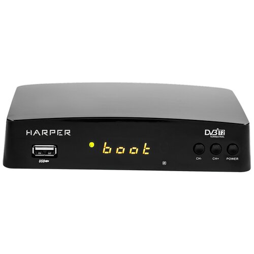 ТВ-тюнер HARPER HDT2-1511 черный тюнер dvb t2 сигнал hd 515