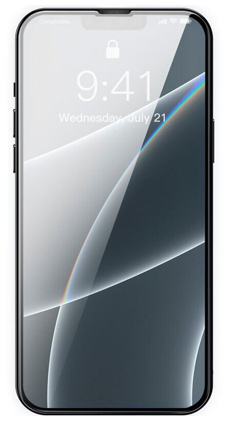 Защитное стекло Baseus для APPLE iPhone 13 Pro Max CY-YMS 0.3mm Full Screen Full Glass Super Porcelain Crystal Tempered Glass Film 2pcs Black SGQP030201 - фото №9