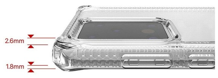 Чехол антибактериальный ITSKINS HYBRID CLEAR для Samsung Galaxy S20 Ultra прозрачный - фото №4
