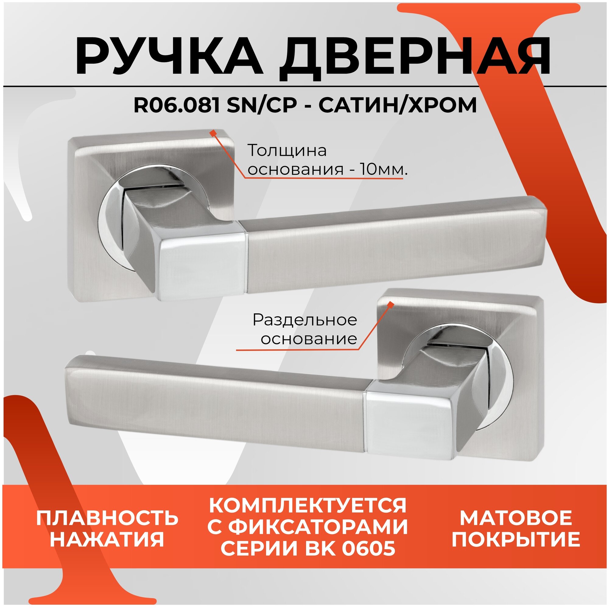 фото Ручка на розетке VETTORE R06.081