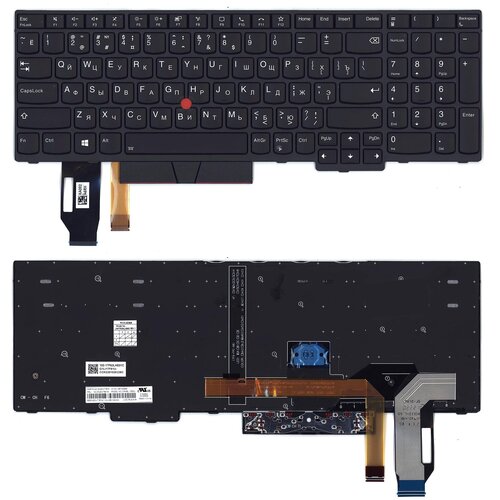 Клавиатура keyboard 5N20V78127 для ноутбука Lenovo ThinkPad T15 T15 gen 12 P15s Gen 12 черная с подсветкой 5020₽