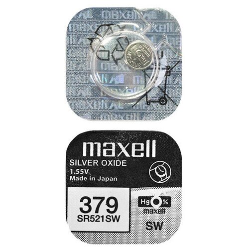 Элемент питания MAXELL SR521SW 379 (RUS), 1шт