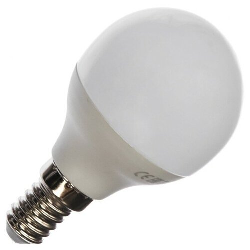 Светодиодная лампа P45 5.5W E14 4000K 450лм шар матовый красная цена 4606400615910