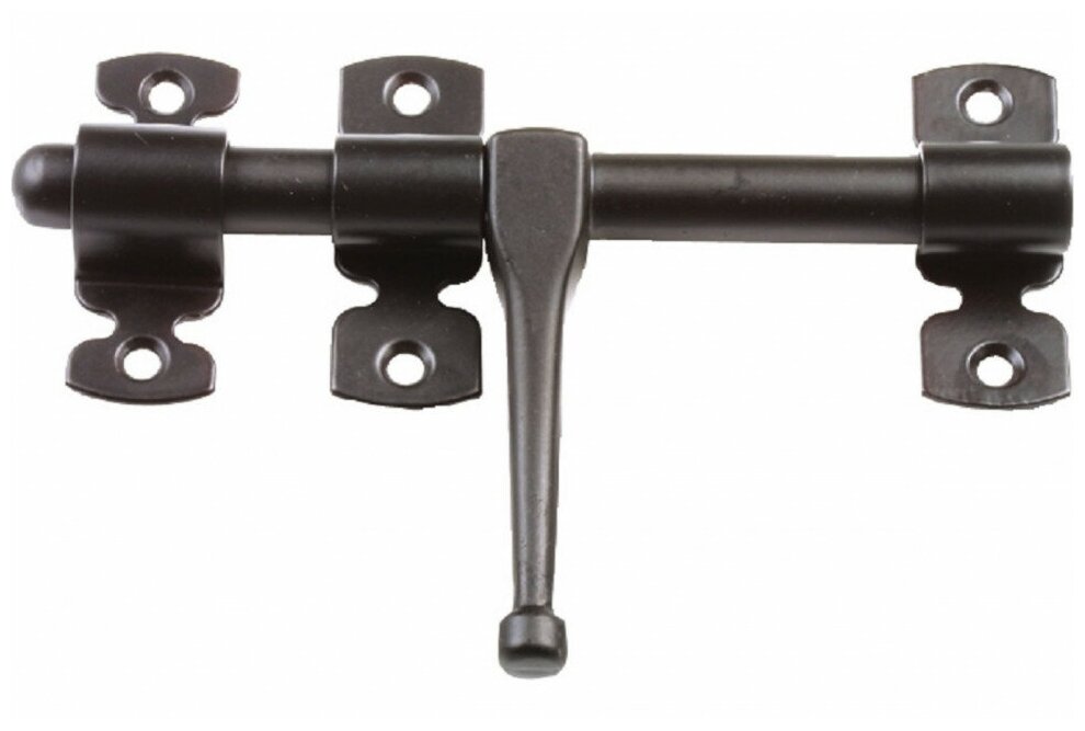 фото Задвижка шпингалет дверная AMIG, черная, 584-120