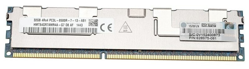 Оперативная память HP 32GB PC3L-8500 Registered CAS-7 LP 628975-081 2284400₽