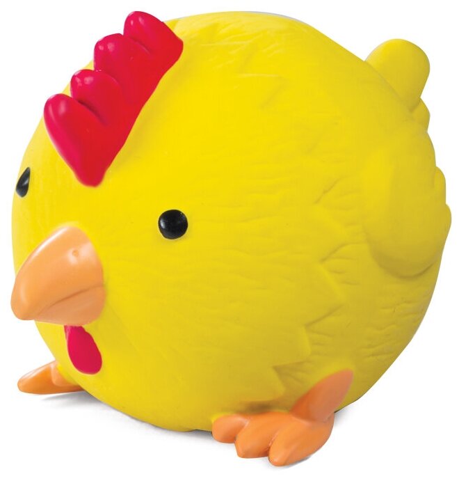 Игрушка (Triol) Цыплёнок-мяч для собак, латекс, 10см