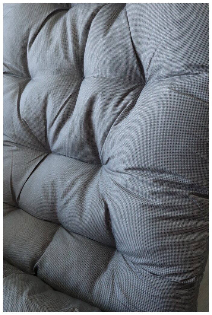 Подушка на садовый стул, 45x116 см темно-серый