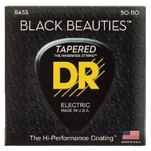 DR Strings BKBT-50 - BLACK BEAUTIES Струны для бас-гитары