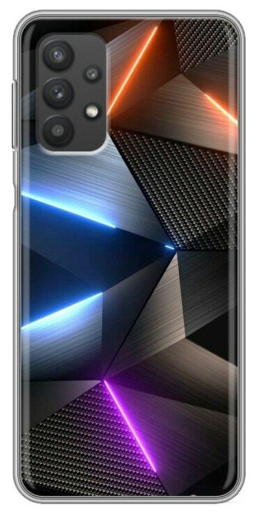 Дизайнерский силиконовый чехол для Samsung Galaxy A32 Яркие абстракции