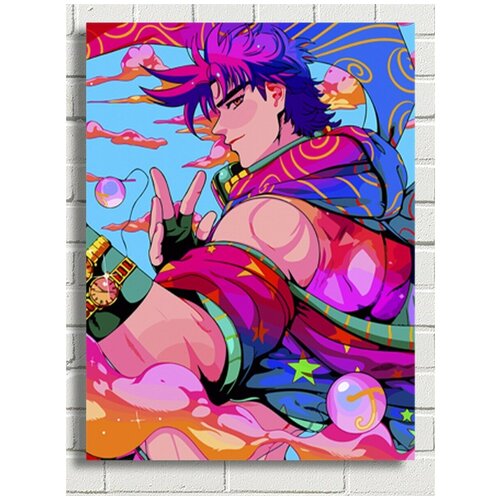 Картина по номерам Аниме JoJo (ДжоДжо, Джотаро Куджо, Джоске) - 8457 В 30x40