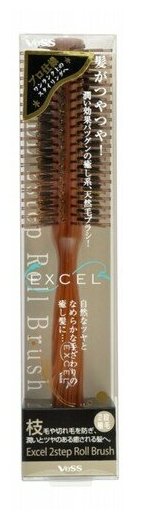 VeSS Щетка с натуральной щетиной и нейлоном (круглая) (VeSS, ) - фото №3