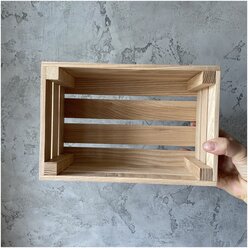 Ящик деревянный для хранения. Размеры внешние 24х16х9 см