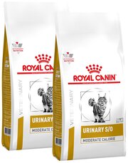 ROYAL CANIN URINARY S/O MODERATE CALORIE для взрослых кошек при мочекаменной болезни с умеренным содержанием энергии (0,4 + 0,4 кг)