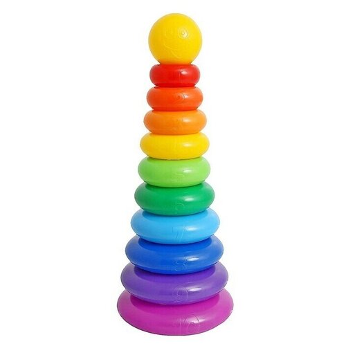 Пирамидка 10 колец с шаром 1421₽