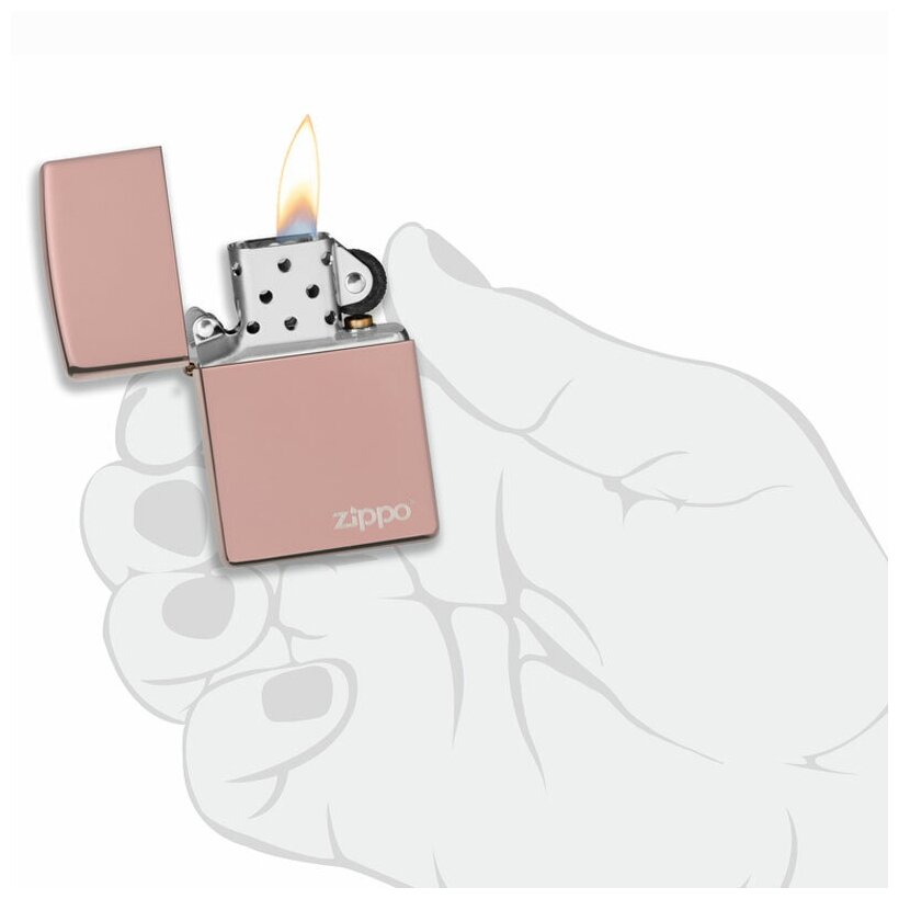  бензиновая зажигалка ZIPPO Classic 49190ZL ZIPPO Logo с .